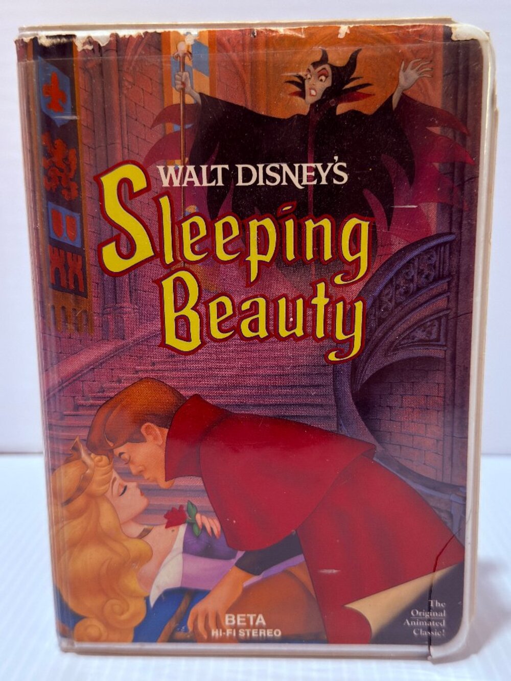 Sleeping Beauty Betamax Tape Walt Disney in Clamshell Case **Not VHS**